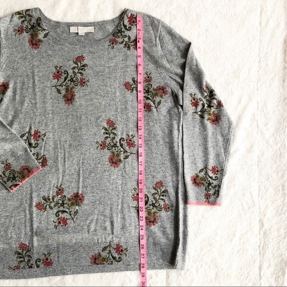 LOFT | Plus Wool Blend Blooming Vine Sweater *NWT* - Picture 9 of 10